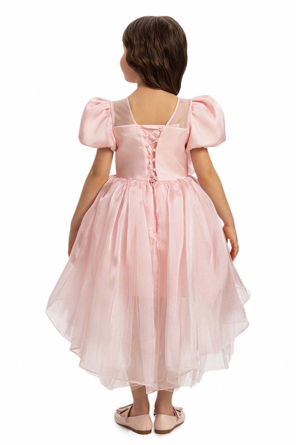Powder Girls Floral Satin Dress 3-7 AGE