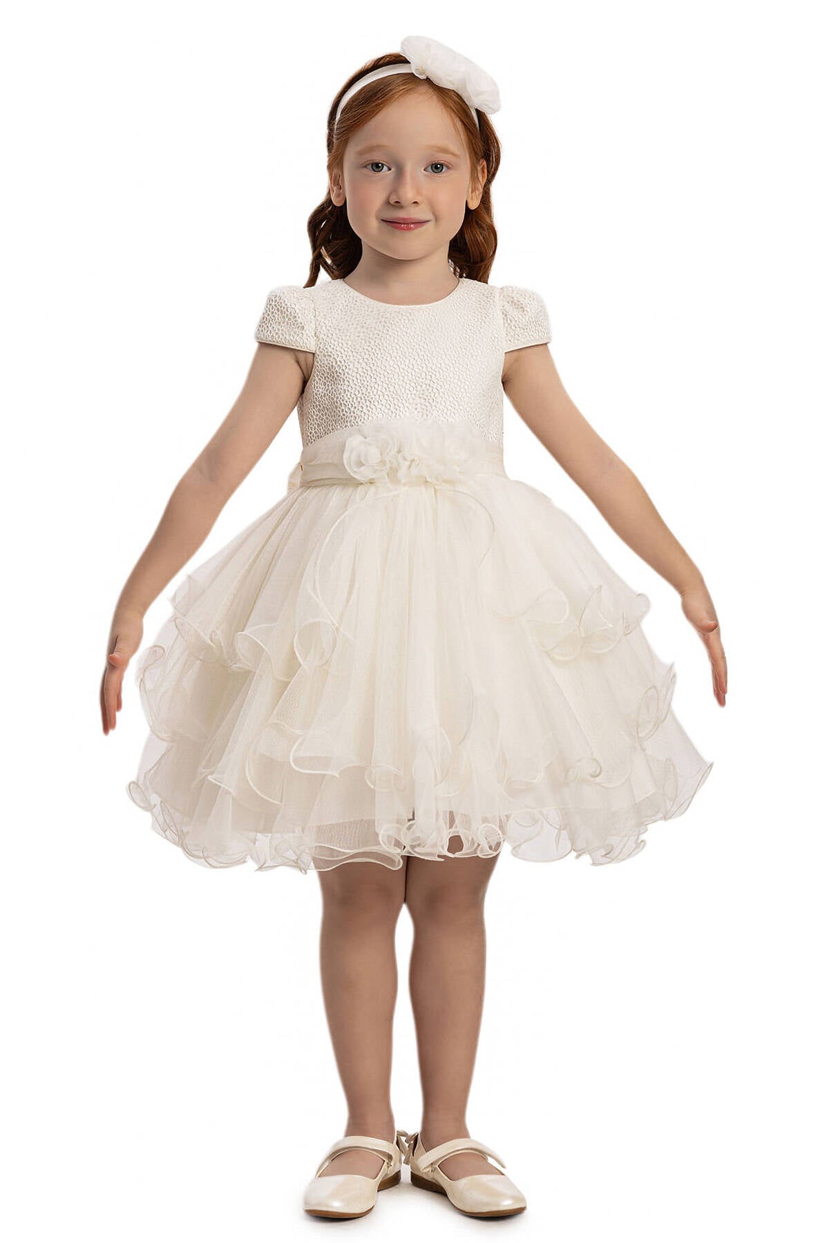 Robe bébé Ecru Jupe Tulle 6-24 MOIS