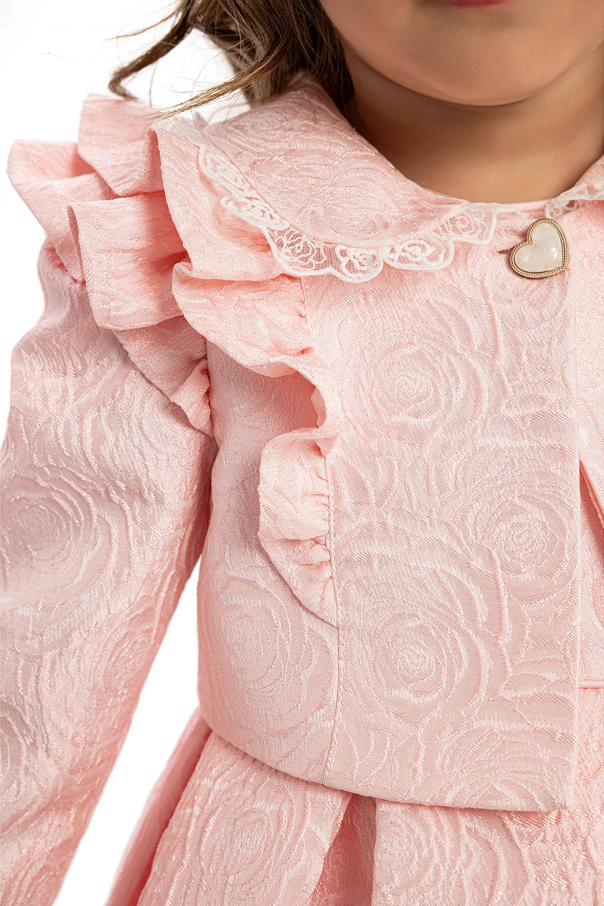 Robe bébé en poudre avec Bolero 6-24 MOIS