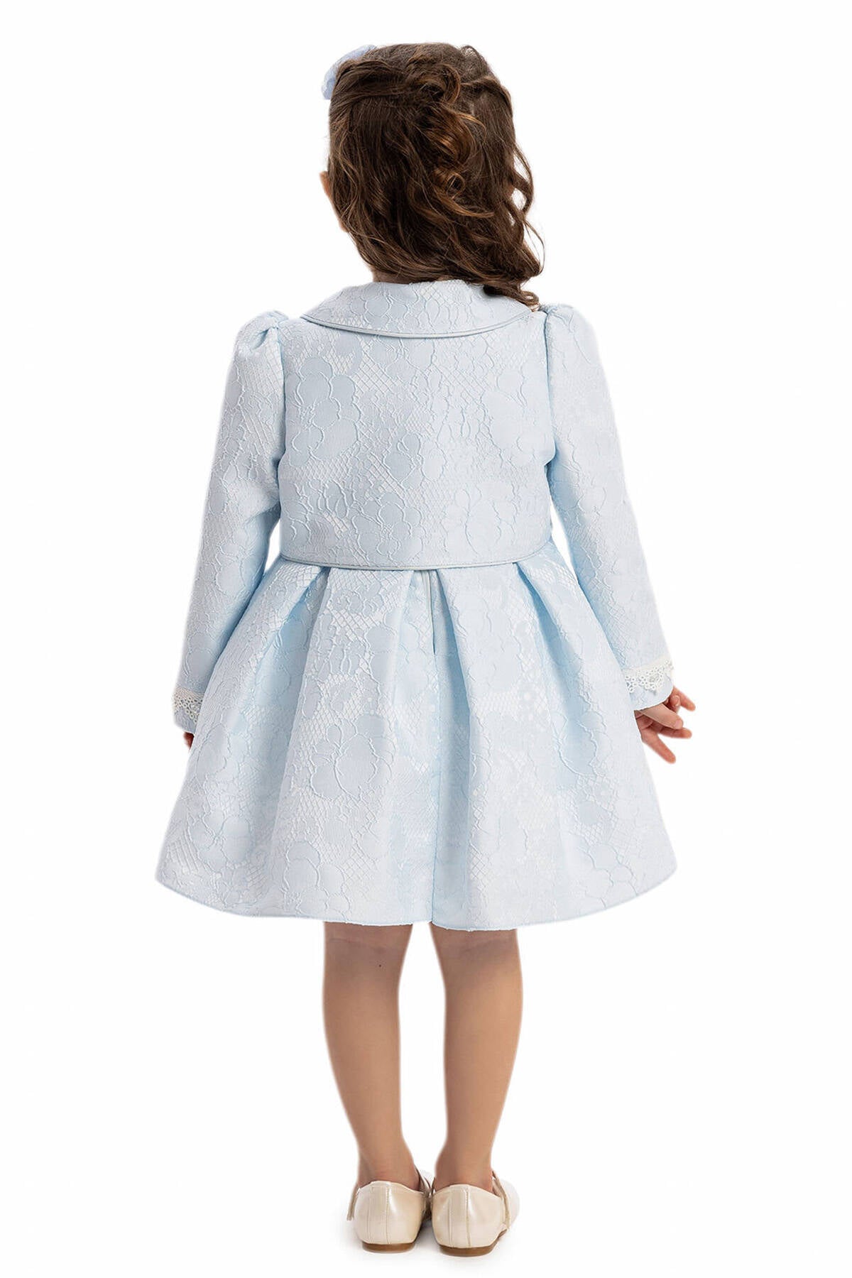 Robe bébé bleue avec Bolero 6-24 MOIS
