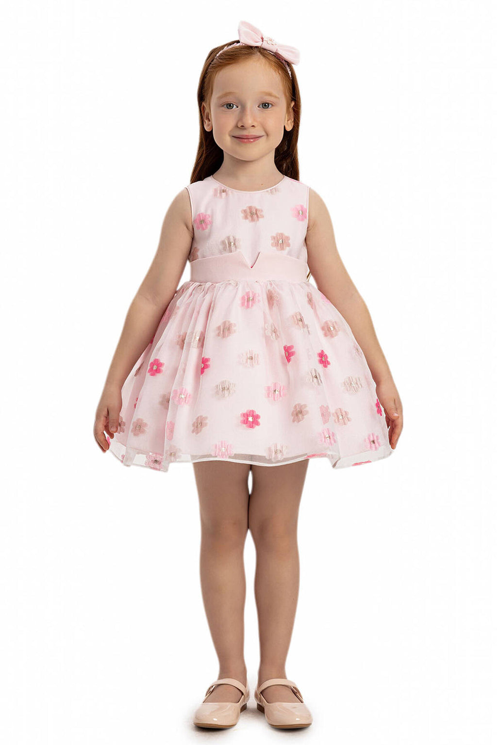 Robe Rose avec Boléro et Accessoire Cheveux 6-24 MOIS