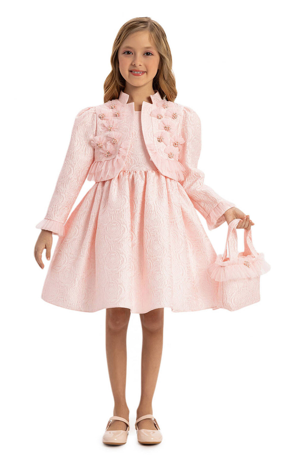 Ensemble Powder Girls avec boléro et sac assorti 3-7 ans