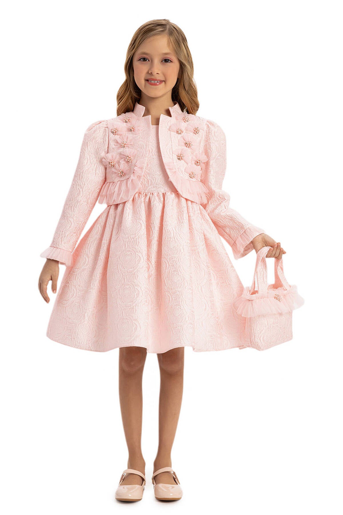 Ensemble Powder Girls avec boléro et sac assorti 3-7 ans