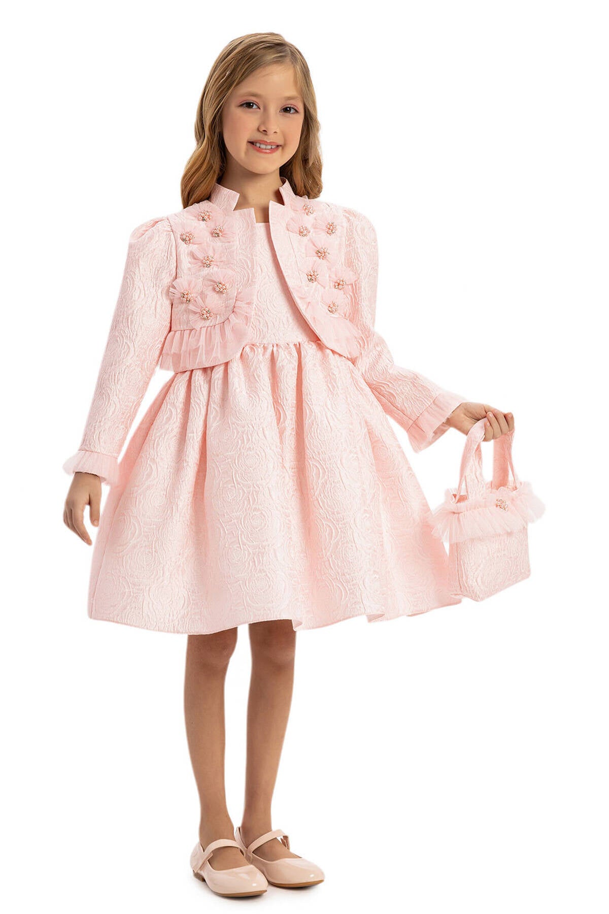 Ensemble Powder Girls avec boléro et sac assorti 3-7 ans